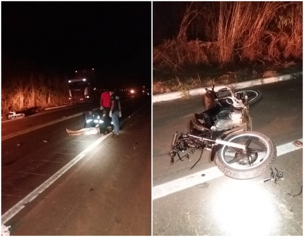 FIM DE SEMANA - Motociclista colide com lateral de carreta e morre na BR-010