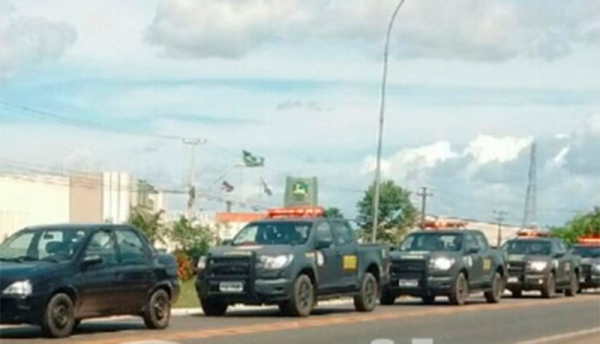 Internautas flagram passagem da Força Nacional de Segurança por Imperatriz