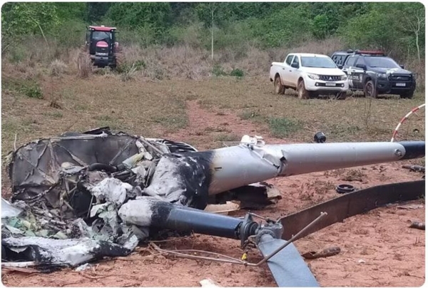 HELICÓPTERO CAI EM FAZENDA E MATA PILOTO NO MARANHÃO