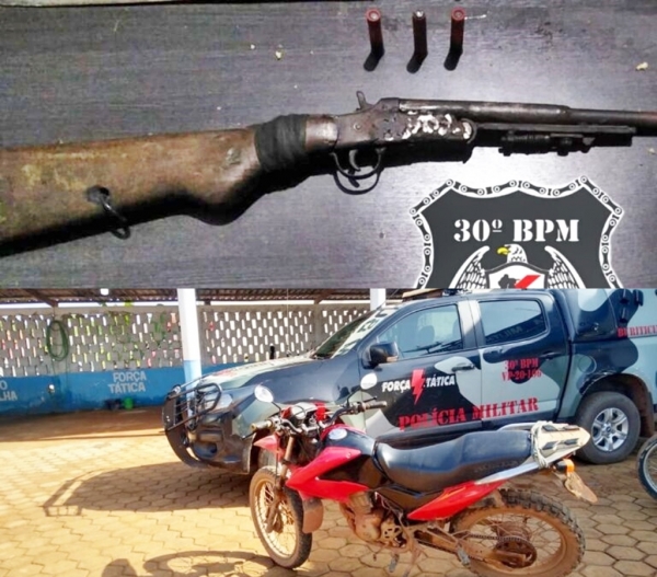 30º BPM de Buriticupu realiza apreensão de armas de fogo
