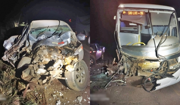 AÇAILÂNDIA - Dois acidentes graves na madrugada do último domingo nas BRs do Maranhão