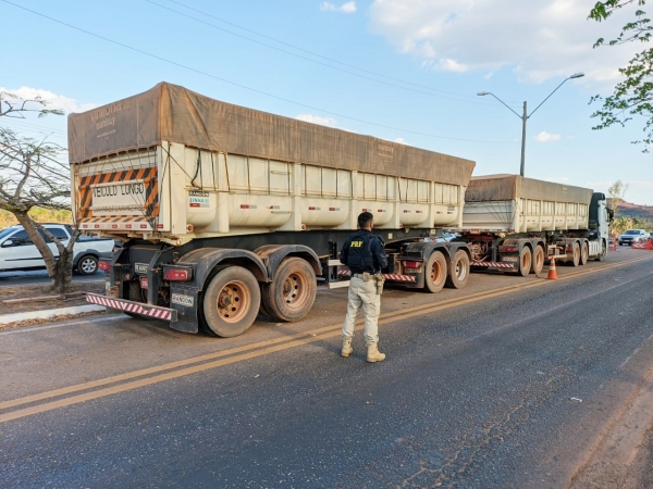 PRF apreende na BR 010 semirreboques com adulterações nos sinais de identificação veicular