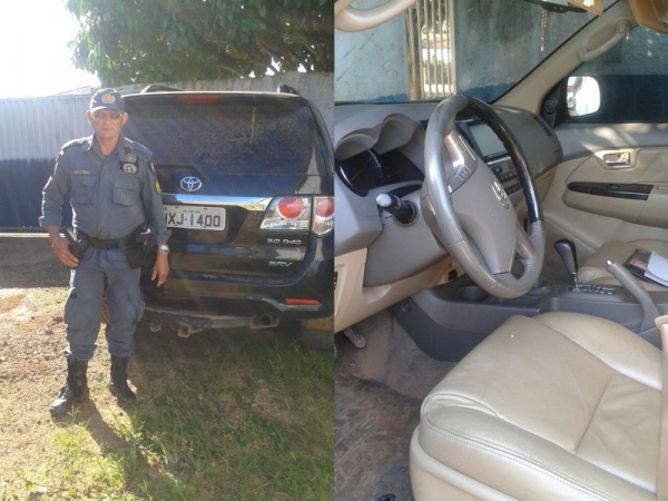 Camioneta roubada é localizada em assentamento de S.Francisco do Brejão