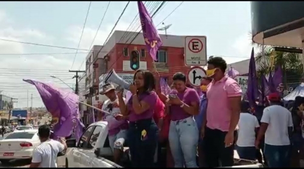 ELEIÇÕES 2020 - CANDIDATA A PREFEITA SAMARA BENÍCIO 23, SAI NA FRENTE E REALIZA PRIMEIRA GRANDE CAMINHADA EM AÇAILÂNDIA