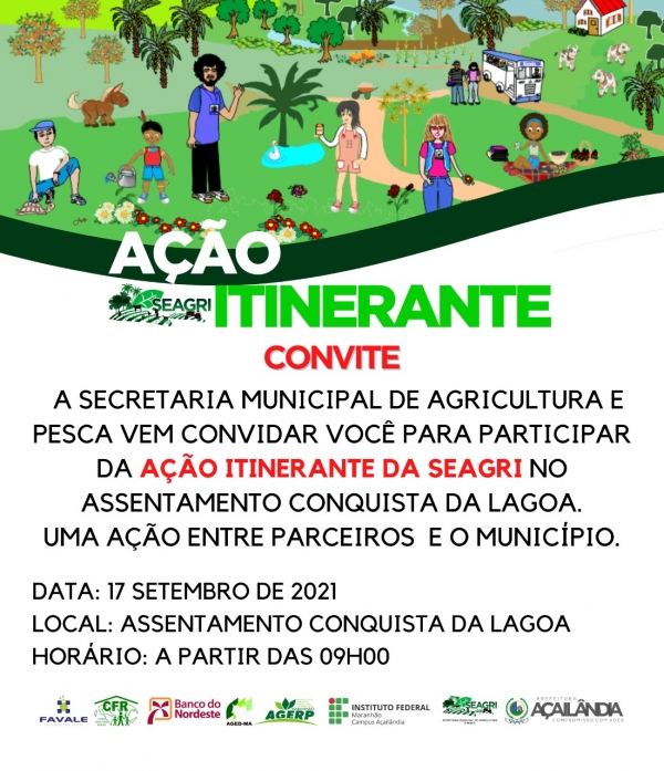 AÇAILÂNDIA - Ação Itinerante SEAGRI na comunidade Conquista da Lagoa