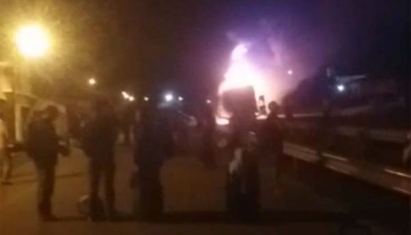 Vídeo: ônibus Intermunicipal de Açailândia explode na BR-222 próximo a Buriticupu