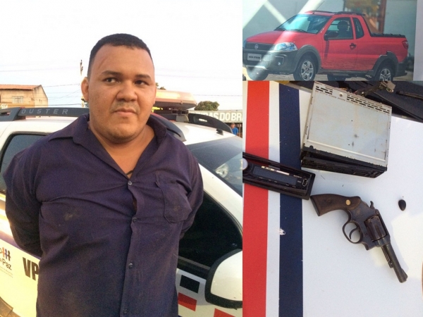 PM  recupera Pick-up roubada no Povoado Reta, em Açailândia.