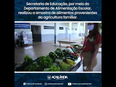 Secretaria de Educação realiza amostra de produtos da agricultura familiar