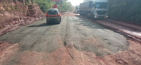 DNIT refaz trecho da BR-135 em Dom Pedro/MA