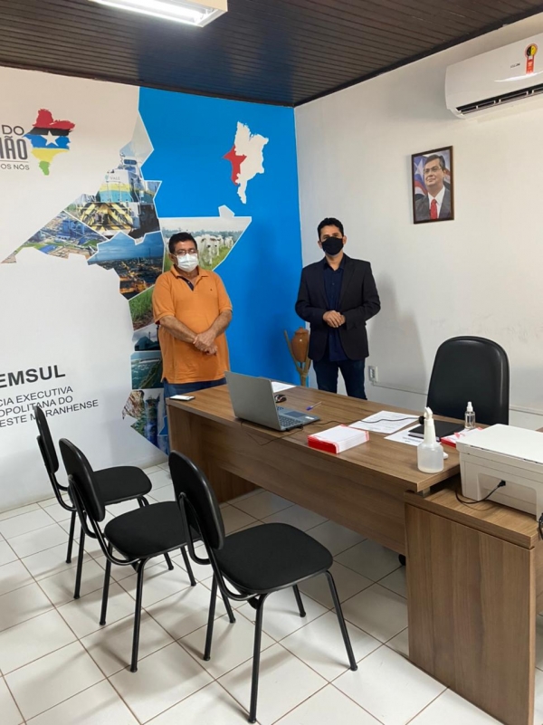PREFEITO SE REÚNE COM DAVISON NASCIMENTO PRESIDENTE DA AGEMSUL