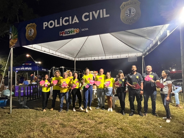  POLÍCIA CIVIL PROMOVE AÇÃO DE CONSCIENTIZAÇÃO E PREVENÇÃO NO COMBATE À VIOLÊNCIA CONTRA A MULHER NA 2ª EDIÇÃO DO MARANHÃO DE REENCONTROS