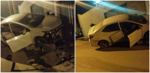 MOTORISTA BATE O CARRO E QUEBRA PAREDE DE CASA EM IMPERATRIZ 