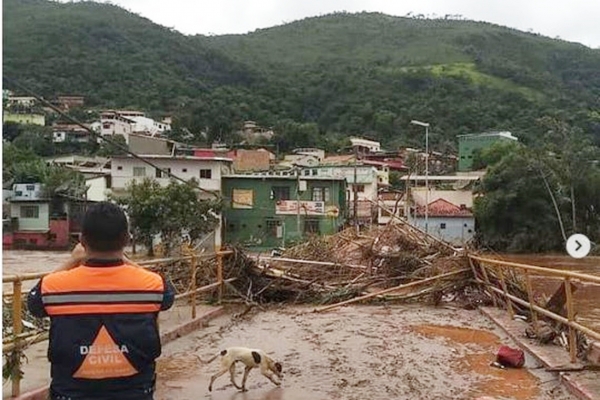 Número de mortes pelas chuvas chega a 55 em Minas Gerais