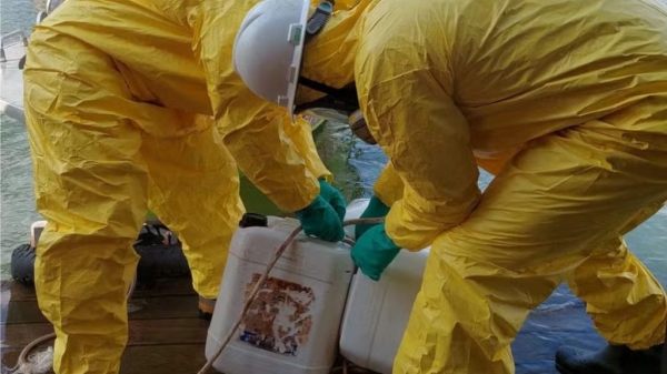 EMPRESA COMEÇA A RETIRAR AGROTÓXICOS QUE CAÍRAM NO RIO TOCANTINS