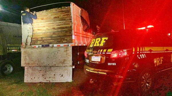 PRF apreende mais de 47 m³ de madeira ilegal nos municípios de Santa Inês e Olinda Nova do Maranhão