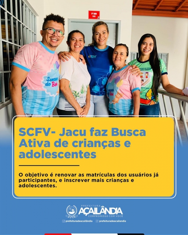 SCFV- Jacu faz Busca Ativa de crianças e adolescentes