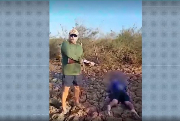 DONO DE FAZENDA APONTA ESPINGARDA PARA PESCADORES E OS AMEAÇA DE MORTE NO INTERIOR DO MA; VEJA O VÍDEO