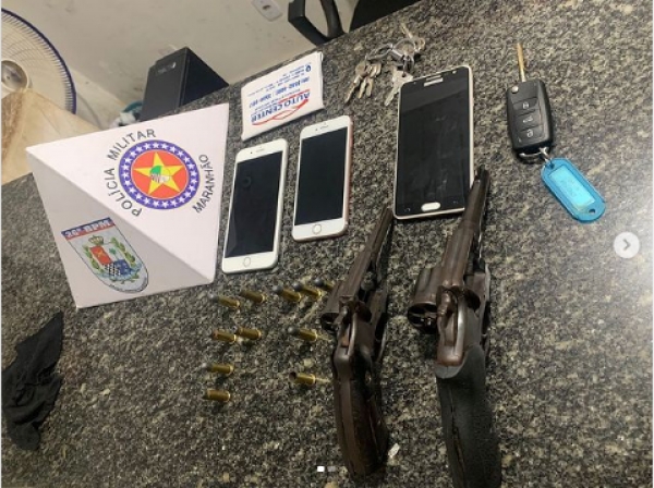 AÇAILÂNDIA- POLICIA MILITAR PRENDE SUSPEITOS RESPONSÁVEIS POR UMA TENTATIVA DE HOMICÍDIO NO MUNICÍPIO