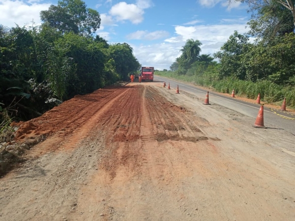 Trecho da BR-010 afetado pelas chuvas é liberado em Governador Edison Lobão, no MA
