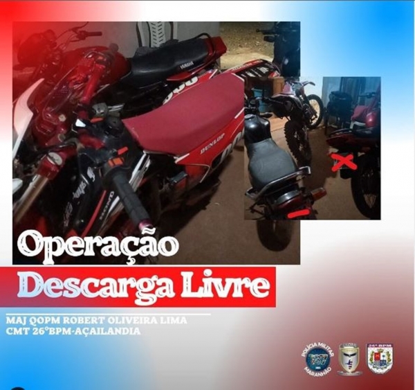 AÇAILÂNDIA - POLÍCIA MILITAR OPERAÇÃO DESCARGA LIVRE(CADRON)