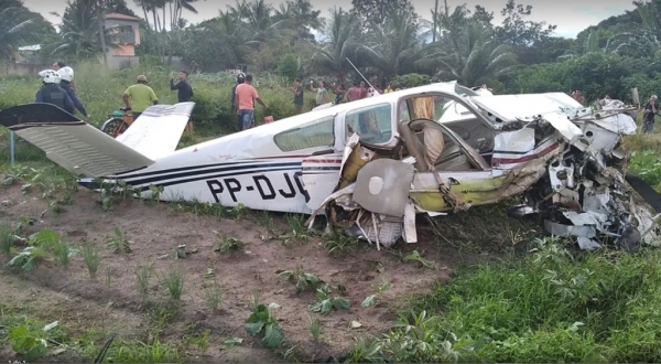  VÍDEO: Avião de pequeno porte cai na Região Metropolitana de São Luís