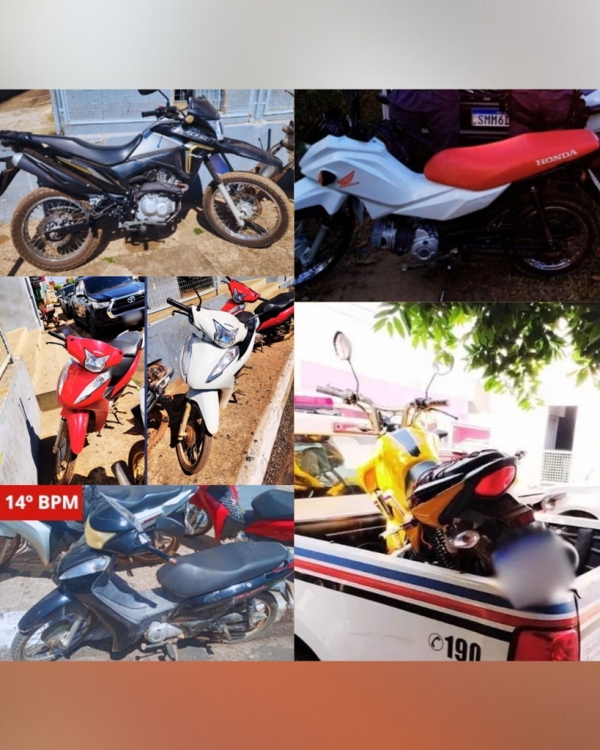 CERCA DE 122 MOTOS COM REGISTRO DE ROUBO E FURTO FORAM RECUPERADOS NESTE ANO EM IMPERATRIZ