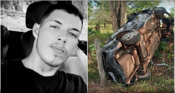 Jovem capota veículo e morre ao sair da pista na BR-135, em Peritoró, no MA