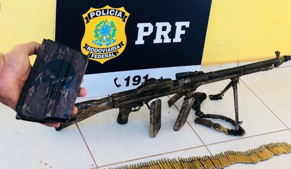 Arma de guerra com destino a Imperatriz é apreendida no Tocantins