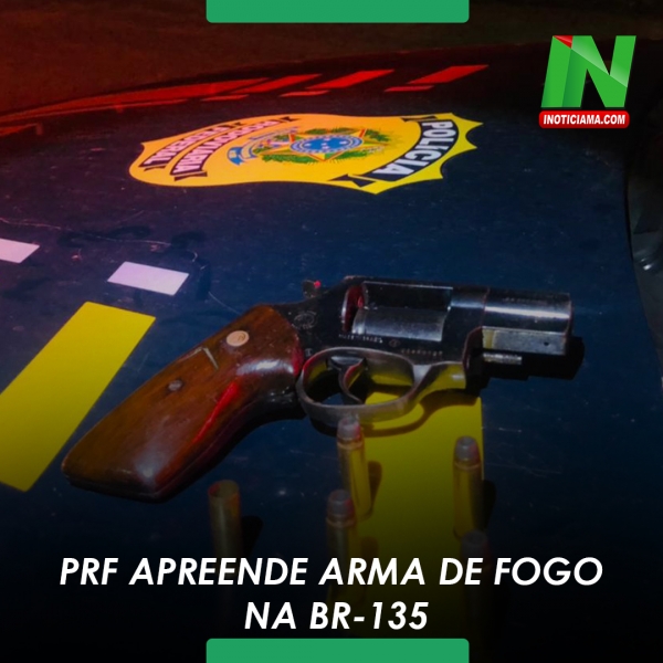 MARANHÃO - PRF apreende arma de fogo na BR-135
