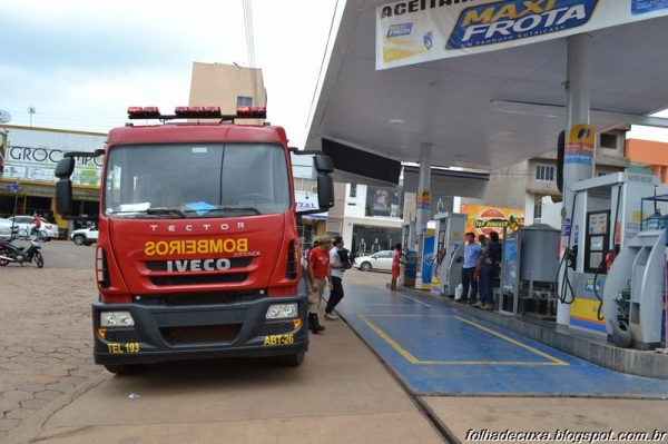   Corpo de bombeiros realiza vistoria em postos de combustíveis em Açailândia.