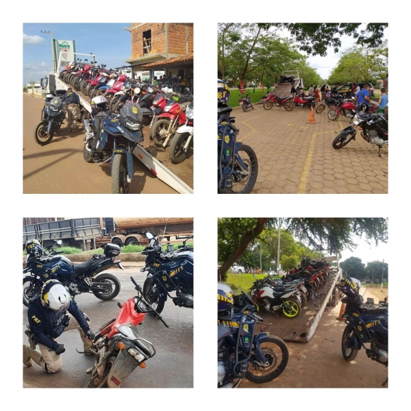 Operação da PRF apreende mais de 50 motos na região