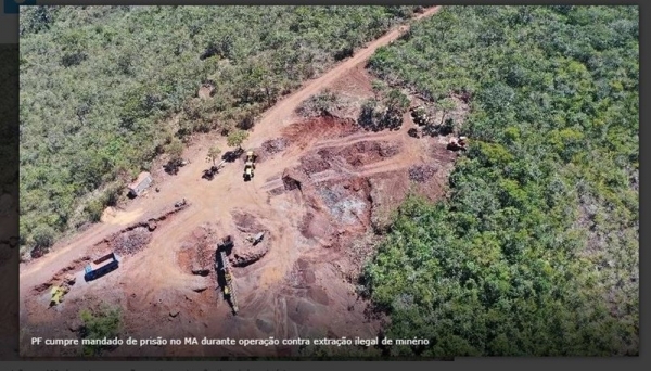 PF CUMPRE MANDADO DE PRISÃO NO MA DURANTE OPERAÇÃO CONTRA EXTRAÇÃO ILEGAL DE MINÉRIO