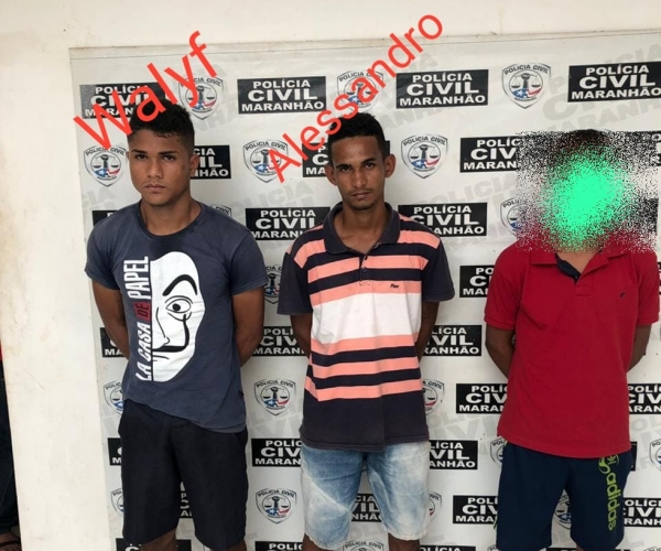 AÇAILÂNDIA – Polícia Militar prende trio acusado de furto a residência