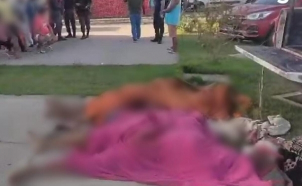 CRIMINOSOS MORREM EM CONFRONTO POLICIAL E CORPOS FICAM JOGADOS EM FRENTE A HOSPITAL NO MA