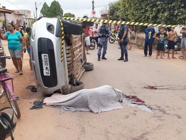MARANHÃO - Capotamento de veículo deixa uma vítima fatal e outros três feridos em Imperatriz