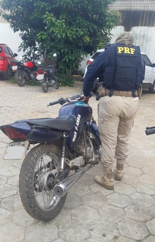 Motocicleta é apreendida na BR-226 em operação conjunta