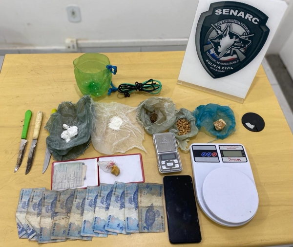 HOMEM É PRESO EM FLAGRANTE PELA POLÍCIA CIVIL POR TRÁFICO DE DROGAS EM SÃO LUÍS