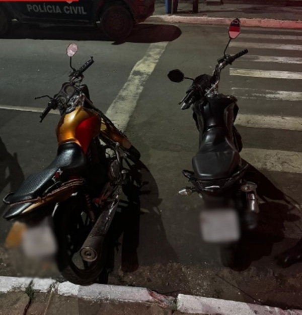 DUAS MOTOCICLETAS COM REGISTRO DE ROUBO SÃO RECUPERADAS EM IMPERATRIZ