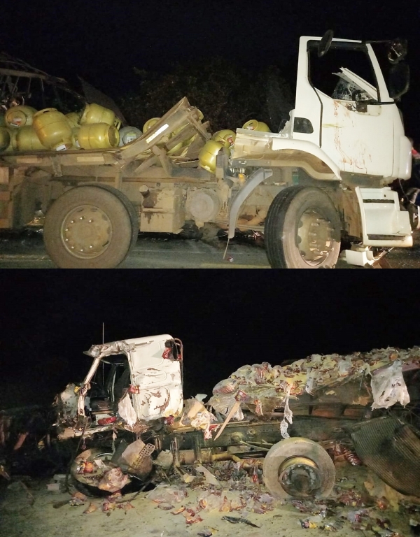 MARANHÃO - Colisão frontal envolvendo duas carretas deixa um morto e três feridos na BR-316 em Timon