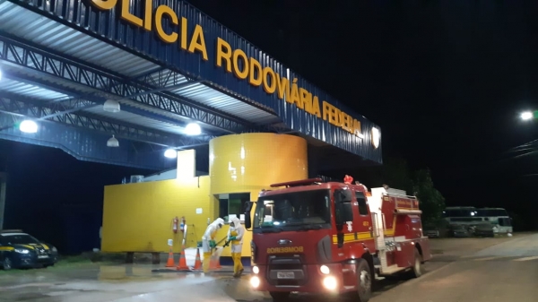 MARANHÃO - Unidades da PRF na Região Tocantina são desinfectadas contra o coronavírus