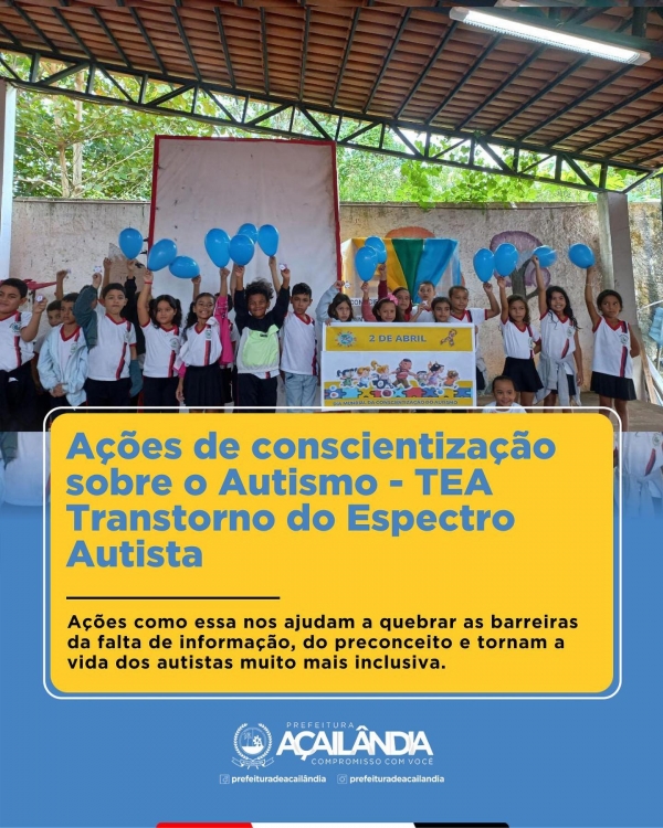 Abril é o mês da conscientização mundial sobre o autismo.