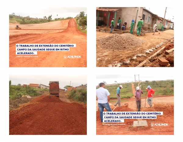 AÇAILÂNDIA - A prefeitura vem intensificando os trabalhos de melhorias na infraestrutura de ruas e avenidas
