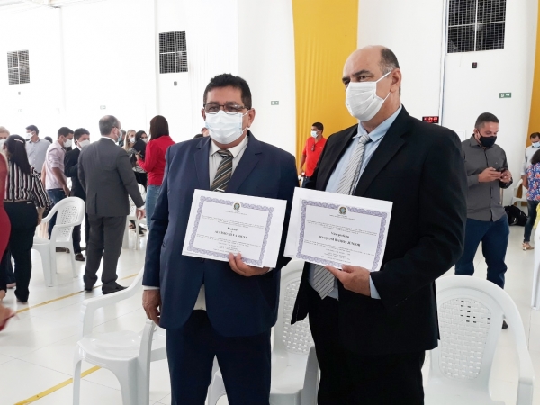 Aluísio, Joaquim e os 17 vereadores são diplomados em Açailândia pela Justiça Eleitoral