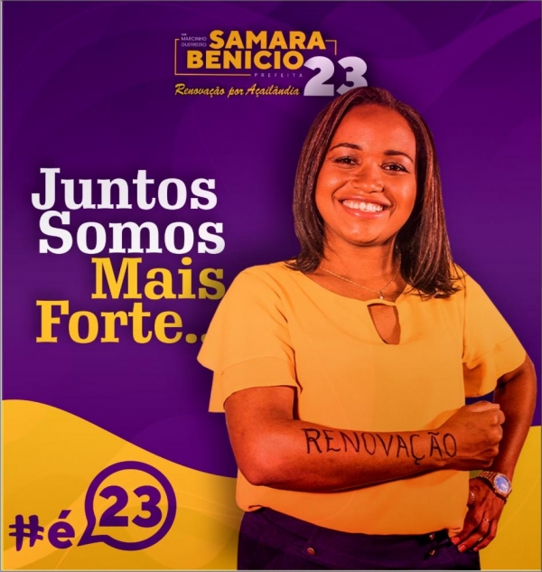 Samara Benício 23 é o nome novo e que promete a mudança em Açailândia