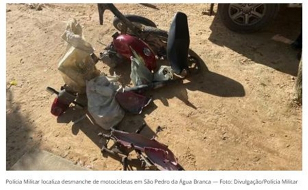  Polícia Militar localiza desmanche de motocicletas no Maranhão