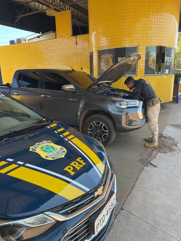 PRF recupera com sucesso uma Hilux roubada durante a Expoimp 2023 em Imperatriz