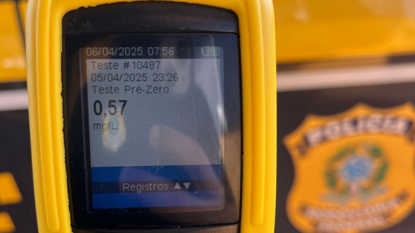 QUATRO MOTORISTAS FORAM DETIDOS POR EMBRIAGUEZ AO VOLANTE DURANTE O FINAL DE SEMANA NAS RODOVIAS FEDERAIS DO MARANHÃO