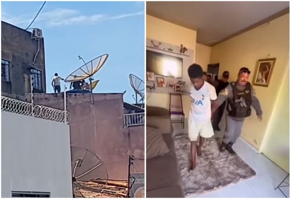 AÇAILÂNDIA: LADRÃO É PRESO PELA POLÍCIA MILITAR APÓS ESFAQUEAR HOMEM E TENTAR FUGIR PELO TELHADO DE RESIDÊNCIAS NO CENTRO
