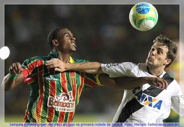 Dirigente do Sampaio festeja estreia contra Vasco: 
