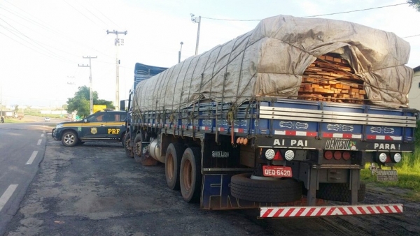 Apreendido segundo carregamento de madeira ilegal em menos de 24h no MA